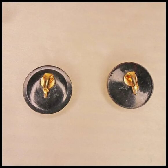 50s Style Big Clip On Earrings Made with Vintage Lucite Stars One of a Kind - Picture 5 of 9